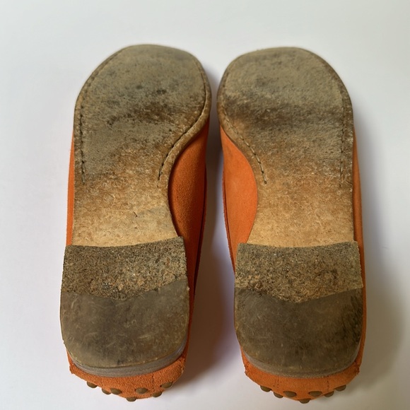Tod’s orange Suede Loafers size 37.5 - Picture 13 of 16